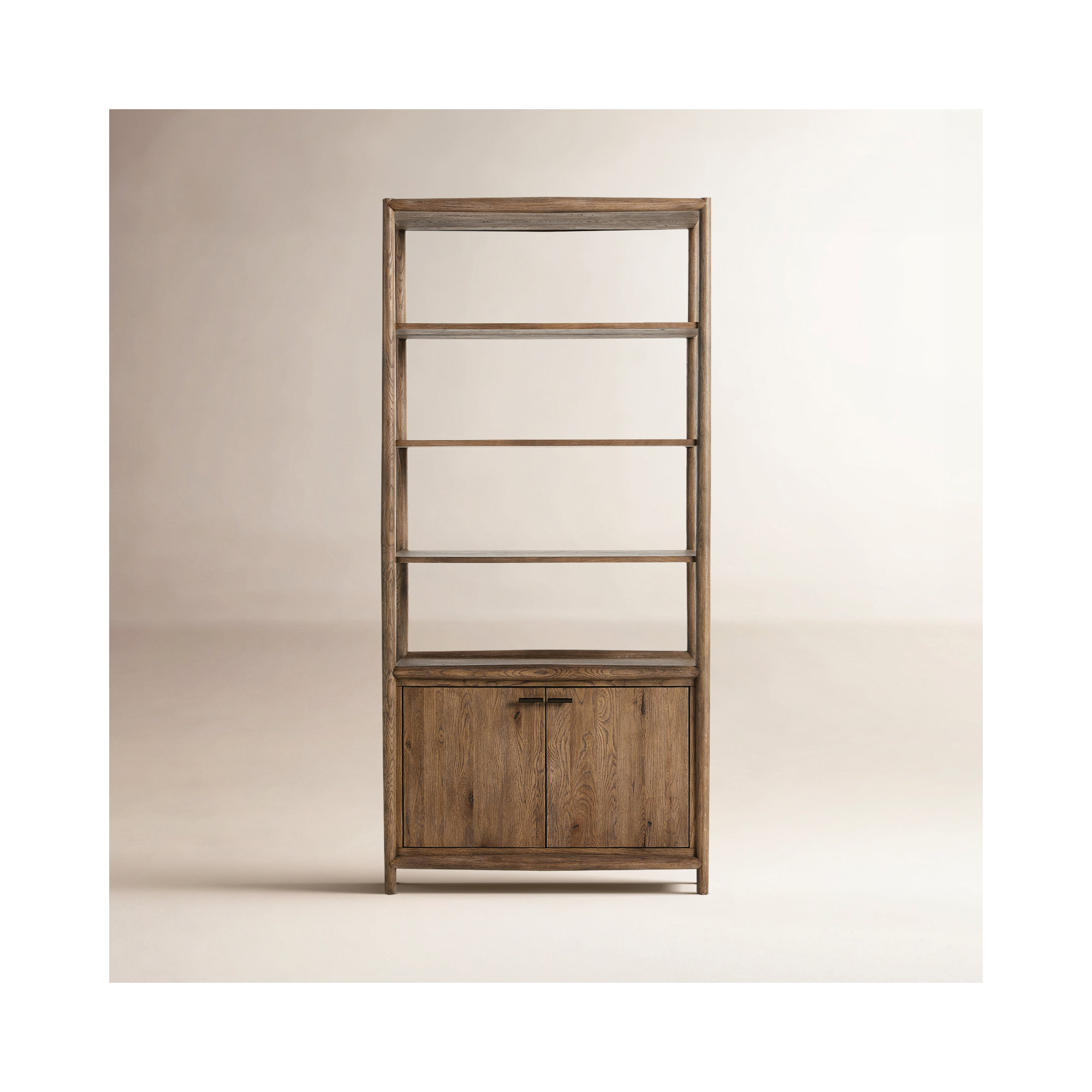 Cayenne Standard Bookcase, Weathered Oak