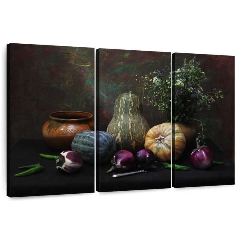 Yarlin Garden Vegetables, 28" H x 45" W