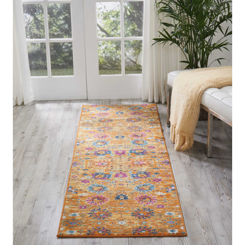 Floral Indoor Rug, Runner 2'2" x 7'6"