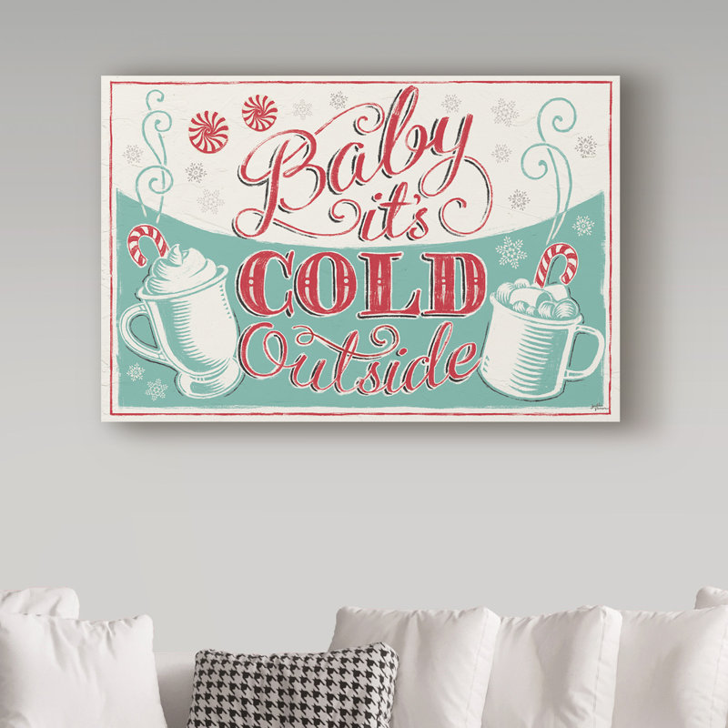 « merry little christmas », reproduction d’impression sur toile tendue, H 30 po x l 47 po