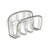 Spectrum Contempo Suction Cup Sponge Holder for Kitchen Sink, Satin Nickel-106918367