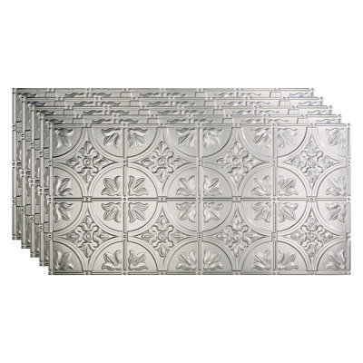 24.375 in. L x 48.375 in. W Embossed Vinyl Glue Up Ceiling Tile Ceiling Tile In