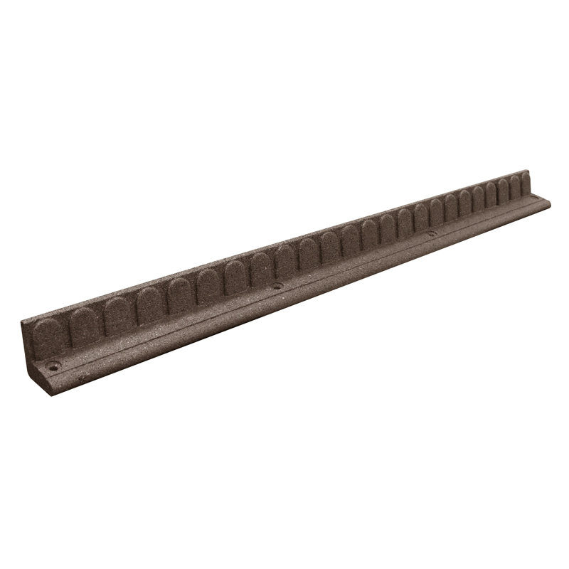 Ashayla 8" H x 120" W Wood Plastic Composite Edging (x1), Earth