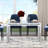 Douty 51.18" Mirrored Glass Dining Table Modern Glam Stylish Crushed Diamond Home Decor
