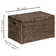 Ved Heavy-duty Water Hyacinth Wicker Storage Trunk with Metal Frame