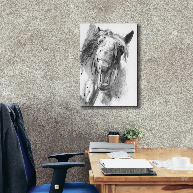 «The Critic» par Barbara Keith, art mural sur toile, H 26 po x l 18 po x P 0,75 po