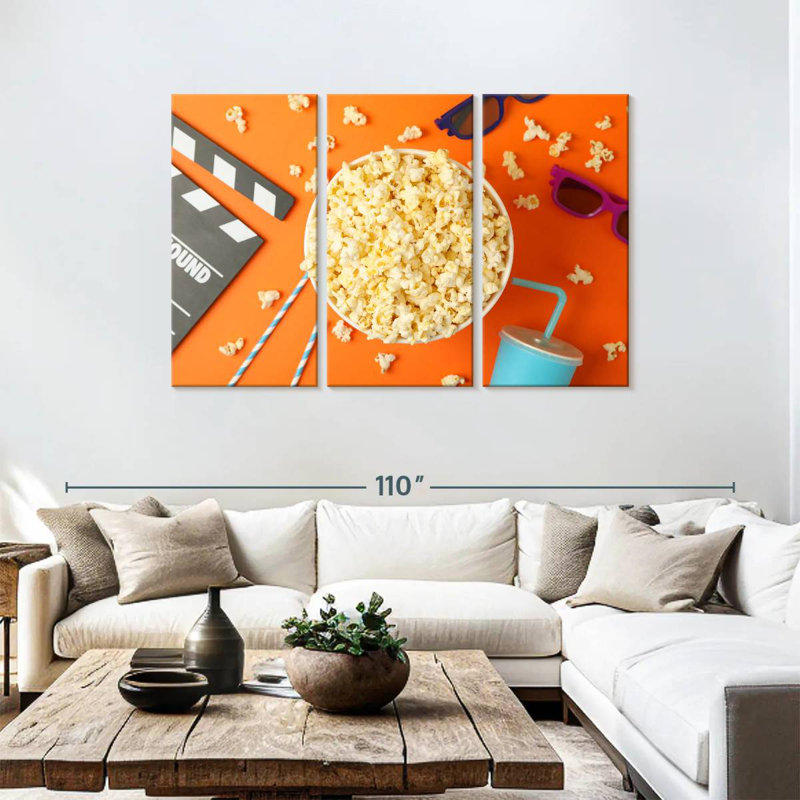 Yarlin Theater Popcorn, 48" H x 74" W