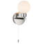 Aayden Chrome Flush Mounted Sconce