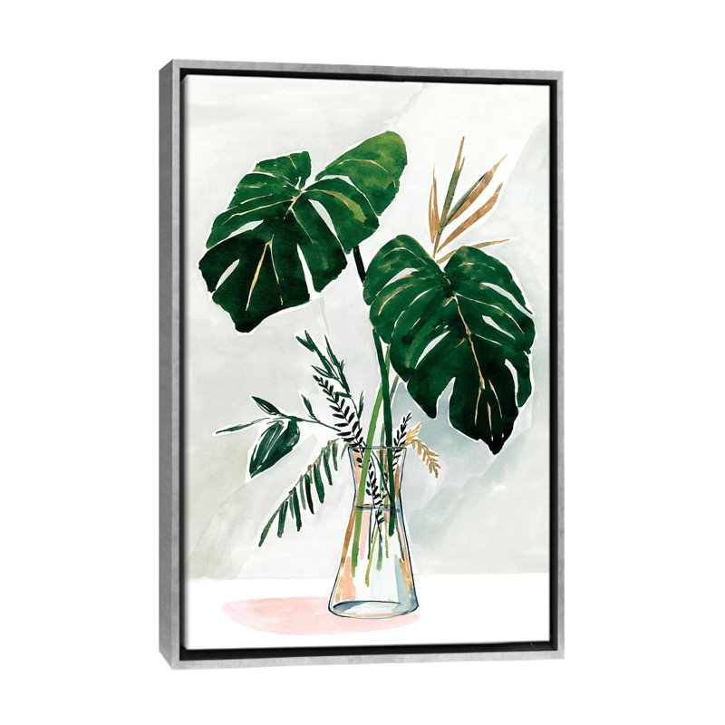 «Forenoon I» par Isabelle Z - reproduction d'art, Toile avec cadre argenté, H 48 po x l 32 po x P 1,5 po, Aucun mat