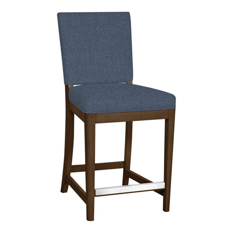 Tabouret de comptoir 42 po Vanguard, Bleu Navada, La Havane