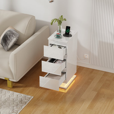 35 cm W Bedside Table