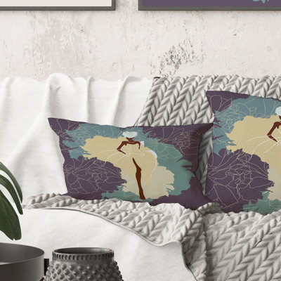 Abstract Throw Pillow