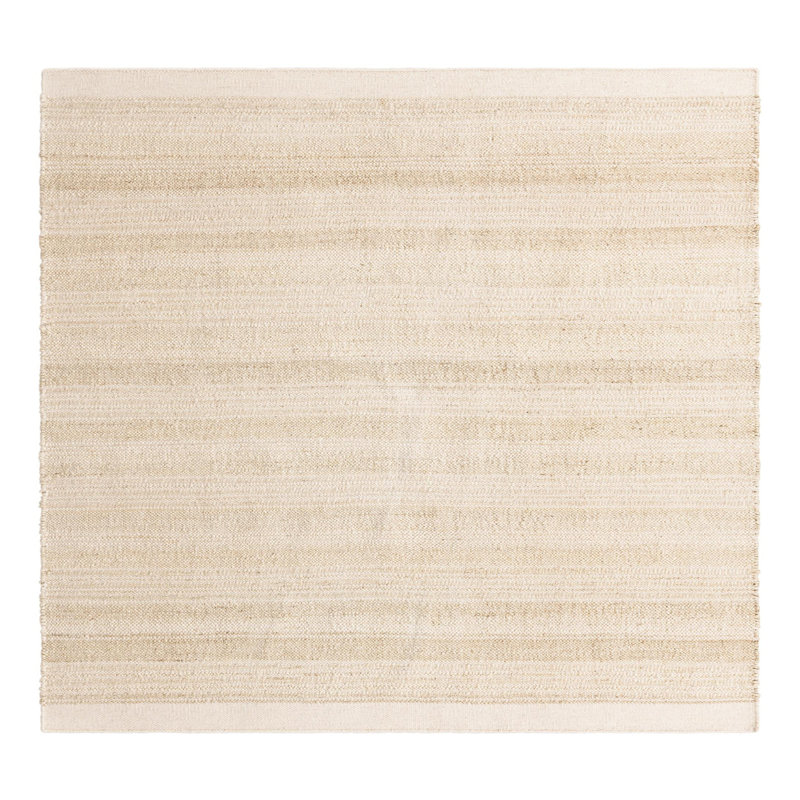 Tapis Shira Lasso - ivoire et blanc, Carré 10 pi