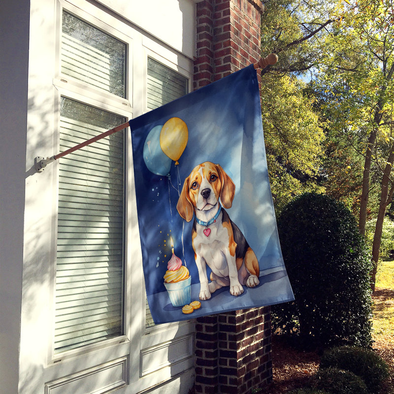 Drapeau «Happy Birthday House», Beagle