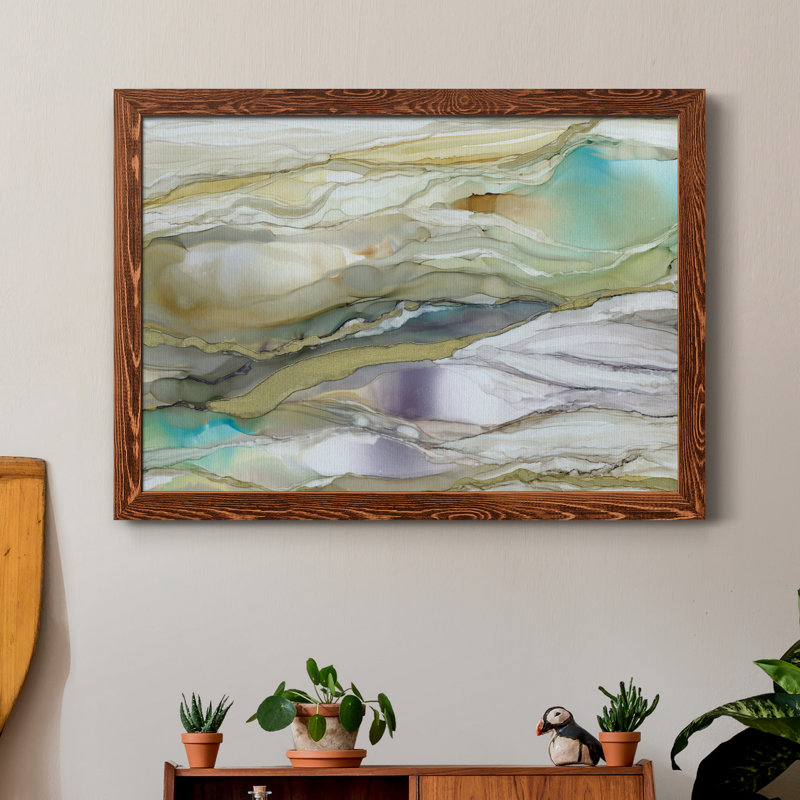 Verre marbré III - reproduction d'art sur toile, H 31,5 po x l 23,5 po x P 1,5 po, Érable