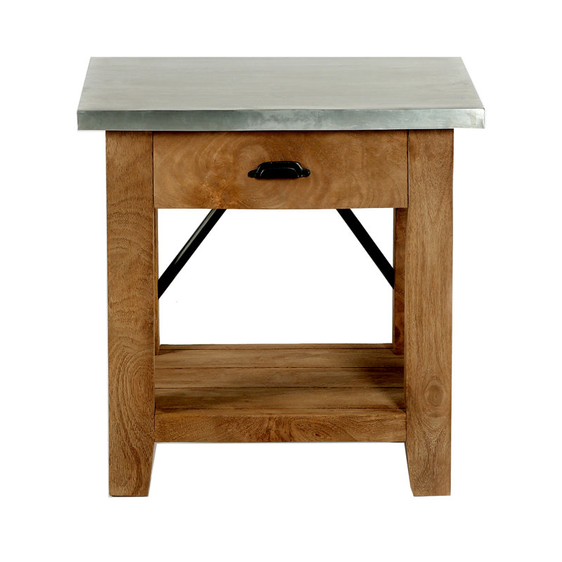Crockett Side Table with Storage