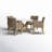 Lieza 4 - Person Patio Dining Set Umbrella Hole Included Round Table with Cushions Included