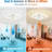 Ceiling Fans With Lights And Remote, Flush Mount Ceiling Fan With Light, 3000-6500K Dimmable Modern LED Ceiling Fans, 6 Wind Speeds, Low Profile Small Ceiling Fan For Bedroom, Kitchen, Office-1274568995