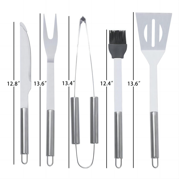 Stainless Steel Non-Stick Dishwasher Safe Grilling Tool Set