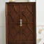 Armoire de rangement pour garde-manger de 53,5 po de hauteur, buffet moderne Mid-Century, armoire de rangement rétro avec portes et tiroirs pour le hall d'entrée, le salon, la cuisine, le garage, le noyer-763086203