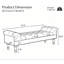 Banc de bout capitonné à boutons-551156438