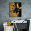 «Epic Graffiti» «Monicolore Golden Butterfly 1» par Alonzo Saunders, art mural sur toile, 20 po x 24 po-533502018