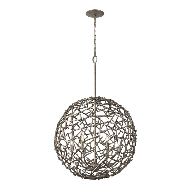 Luminaire suspendu 6 lumières Hendren