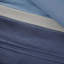 Édredon en microsuède bleu marine avec 2 taies décoratives assorties de style transitionnel