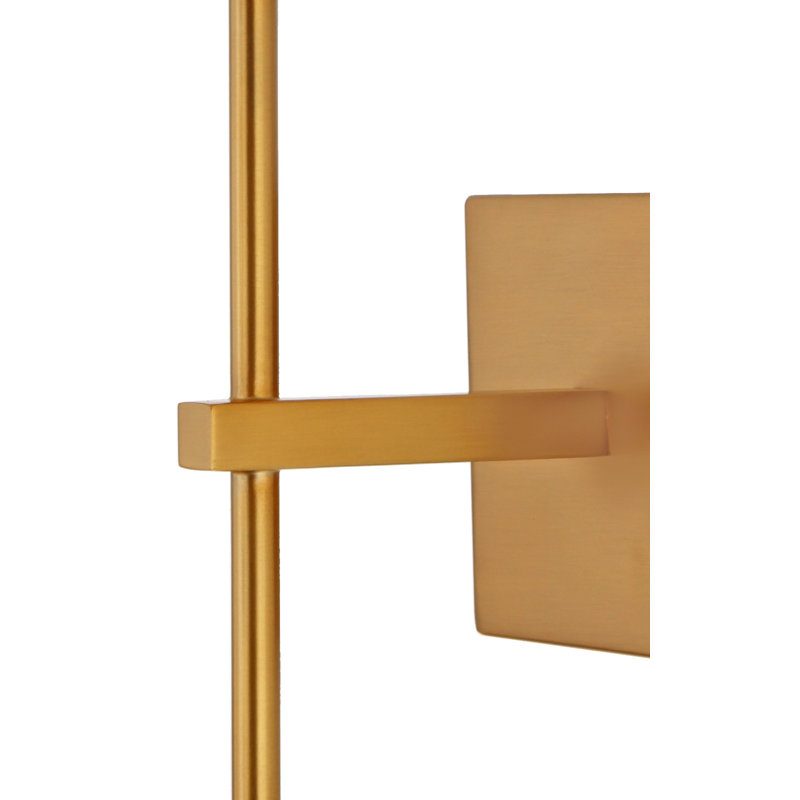 Cartersville Candle Wall Light, Satin Brass