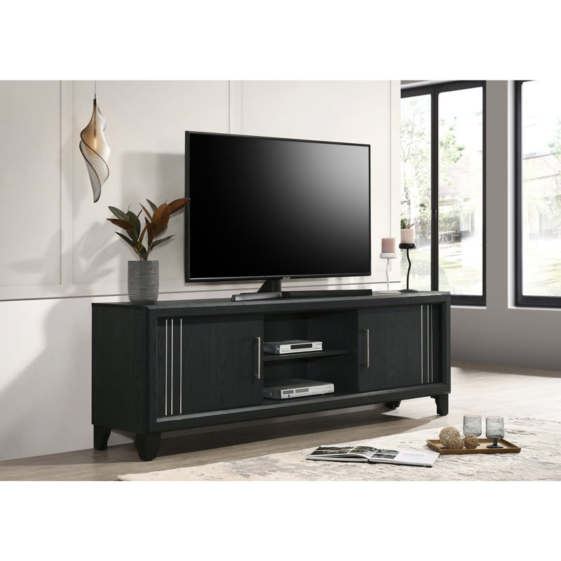 Meuble télé contemporain 1pc, Gris anthracite