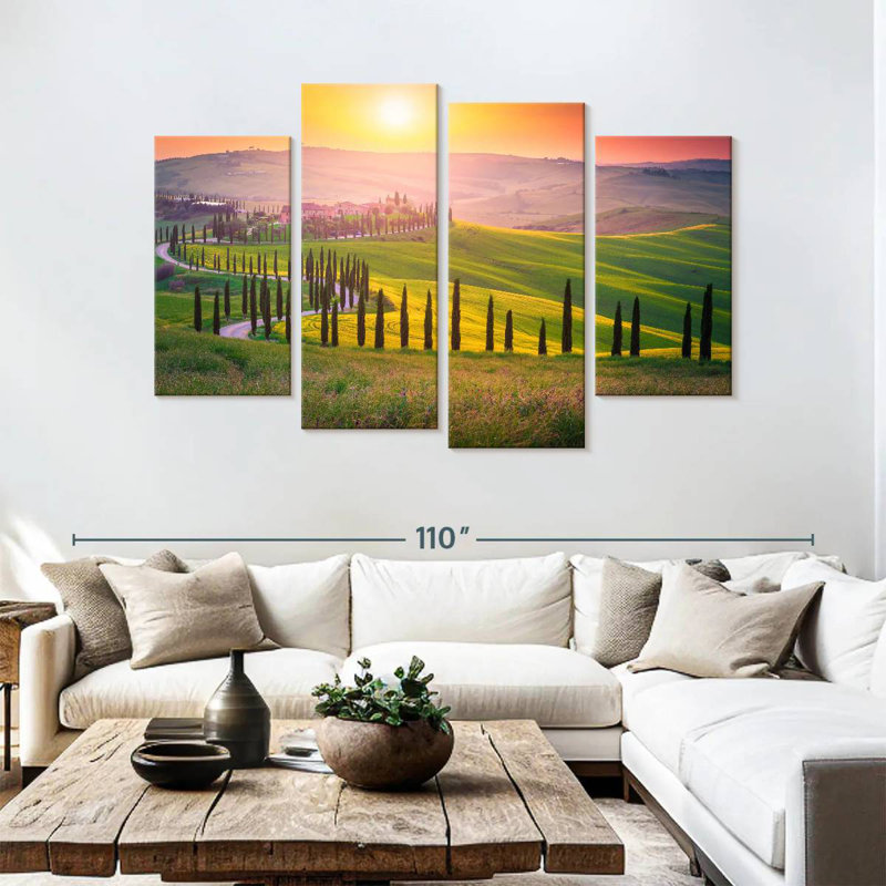 Nicci Sun Over Tuscany, 54" H x 84" W