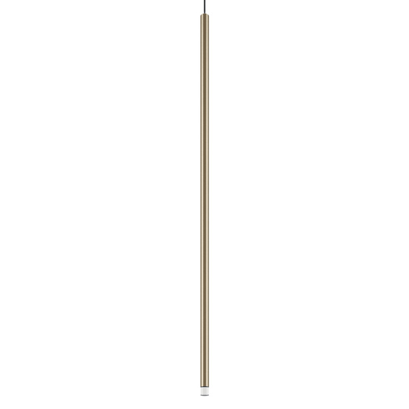 Lodes A-Tube Nano Suspension Lamp Black Cable Low-V, Matte Champagne, 35.43'' H X 0.78'' W X 0.78'' D