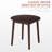 Round Table, All Solid Wood, Can Sit 2-4 People Diameter 31.5 Inches-1882857147