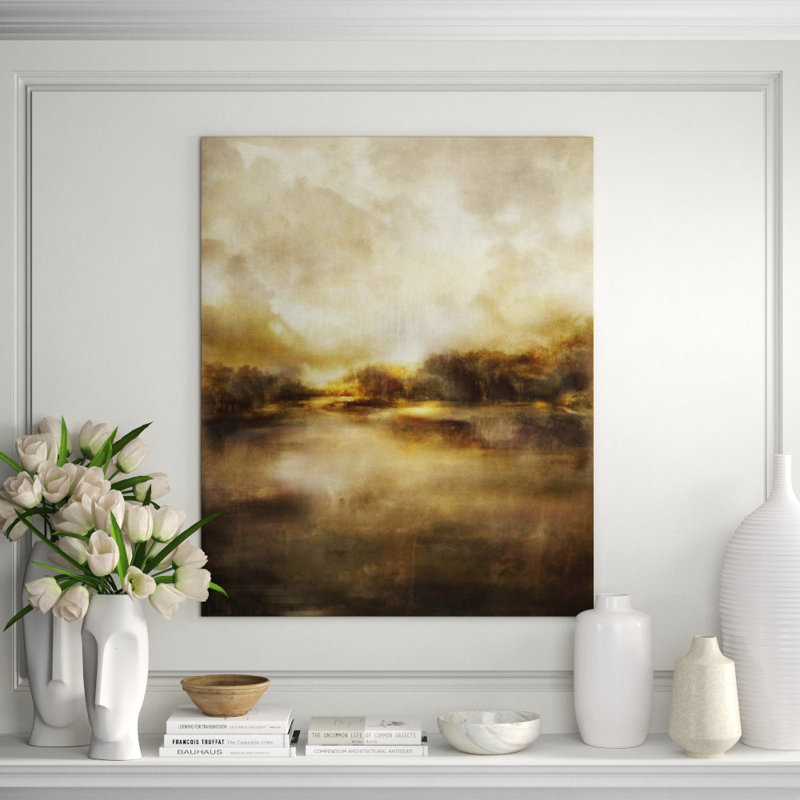 Sunrise Horizon Print by James McAllen, Glass Coat, 44" H x 36" W x 1.5" D