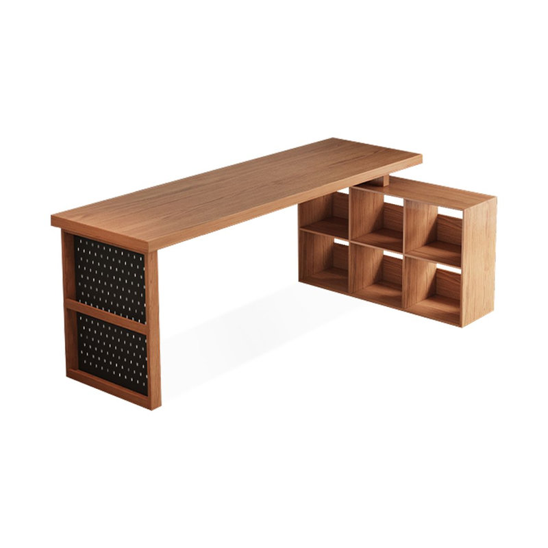 Picture color L-Shaped Solid Wood Executive Desk, Office desk, 29.53" H x 78.74" W x 35.43" D