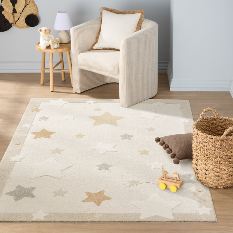 TOWN & COUNTRY PLAY Super Star Galaxy Kids Area Rug, Rectangle 7'10" x 10'2"