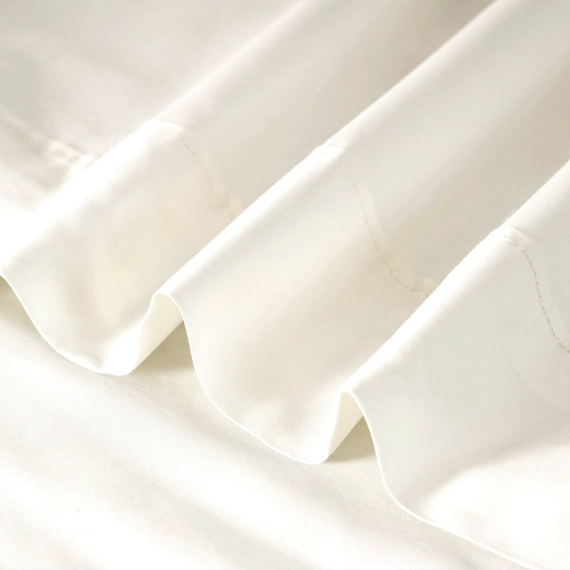  Ensemble de draps 100% coton à densité de tissage 300 fils Boston Linen Co., Beige