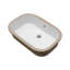 Lavabo de salle de bain encastré en céramique avec trop-plein 22 po. L 22 po x l 15 po.
