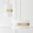 4 - Light Soft Gold Shaded Pendant