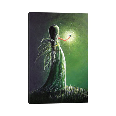 Emerald Fairy - Wrapped Canvas Graphic Art