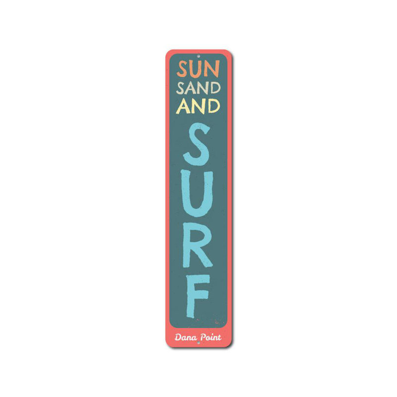 Panneau solaire en aluminium Sun Sand And Surf, H 4 po x l 18 po x P 0,04 po, Oui