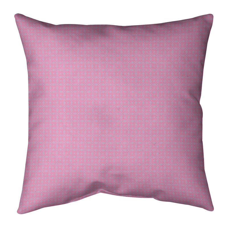 Housse de coussin Katelyn Elizabeth, Polyester / Bourre en polyester, 20 po x 20 po, Rose / Bleu