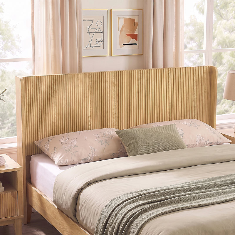 63.9" Wood Headboard ( Queen, Full), White