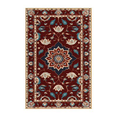 Machine Washable Persian Brown Area Rug