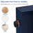 Modern Console Table with 2 Storage Drawers, Rounded Entryway Table for Hallway & Living Room (Navy Blue)-117598167