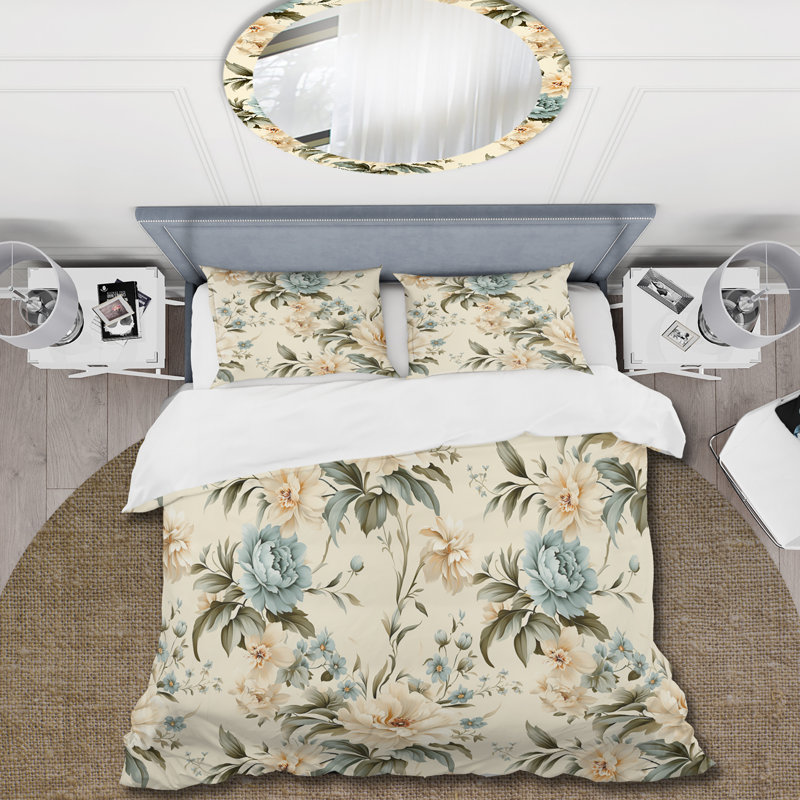 Literie Minimalist Chic Victorian Pattern II, Housse de couette pour très grand lit et 2 très