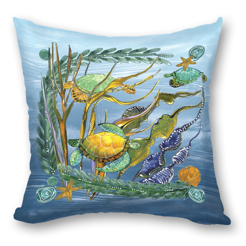 Outdoor Reversible Throw Pillow, 16" x 16"