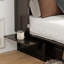 Commode 100% lit escamotable en bois massif avec tiroirs, lit escamotable double avec chargeur intégré pour la chambre à coucher (matelas inclus)