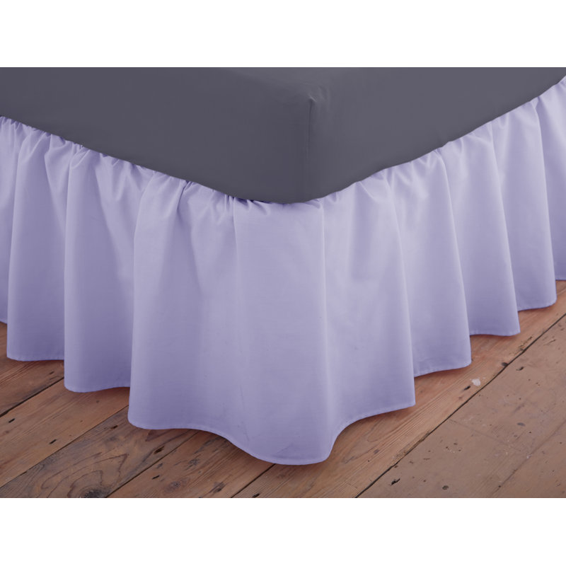 Margret Ruffled Bed Skirt, Lilac, Single (3')