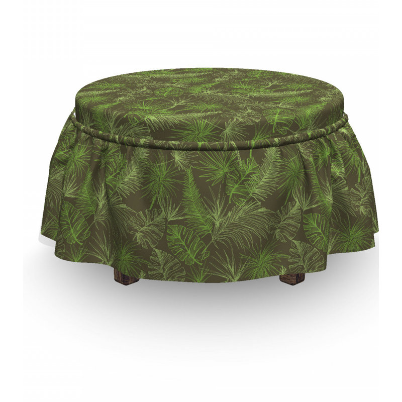 Box Cushion Ottoman Slipcover